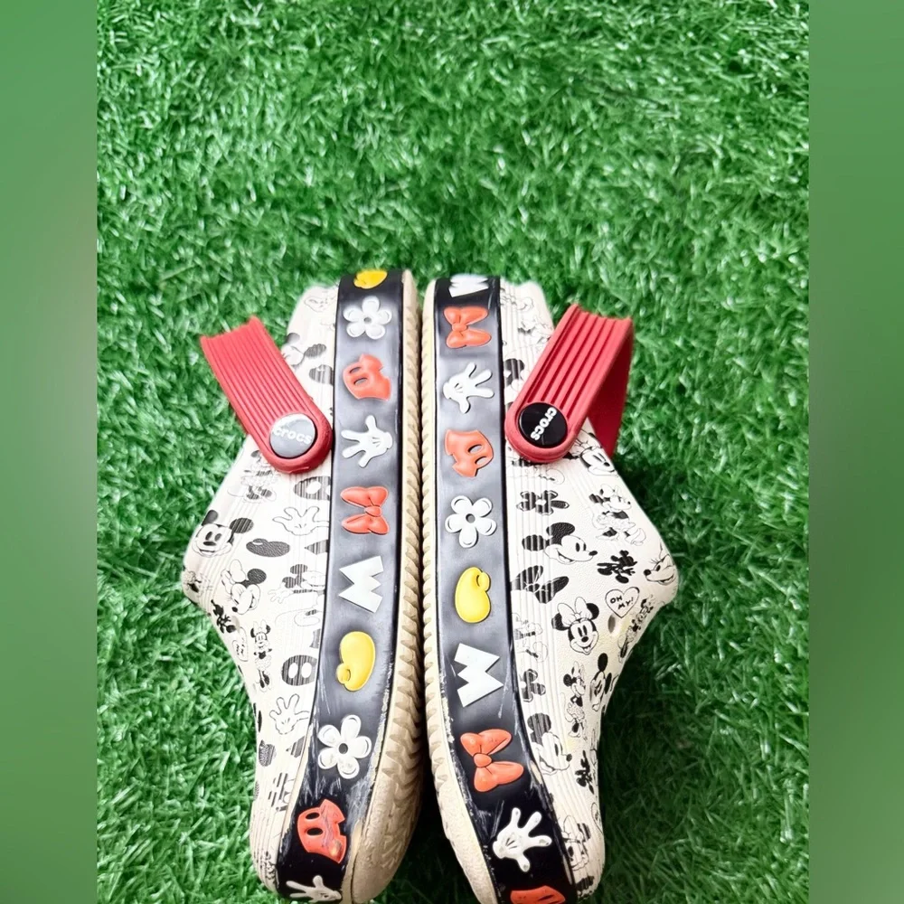 Crocs Disney Kids Clogs - Red & White Mickey Mouse Size‎ C-12